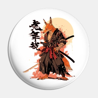 samurai fox Pin