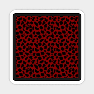 Red Leopard Magnet