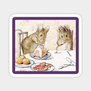 Plaster Food - The Tale of Two Bad Mice - Beatrix Potter Magnet