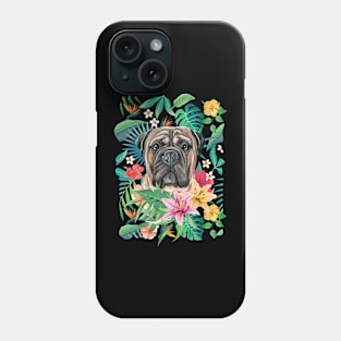 Tropical Bullmastiff Phone Case