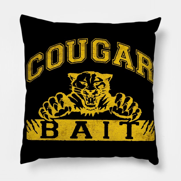 Cougar bait Yellow Pillow by TapABCD