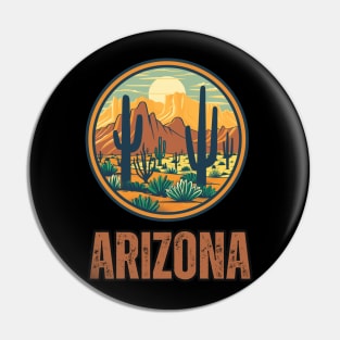 Arizona State USA Pin