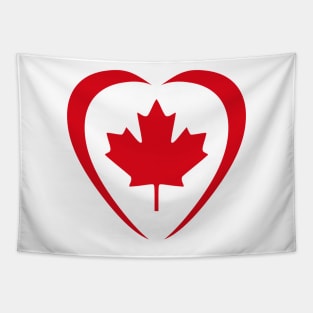 Canadian Patriot Flag Series (Heart) Tapestry