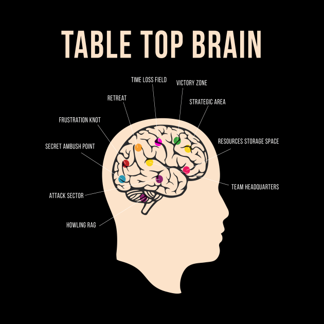 Table Top Brain Board Game Nerd by MooonTees