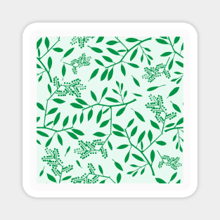 Tree Design Neck Gator Green Leaf Pattern Tree Magnet