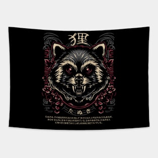 Tanuki the racoon Tapestry