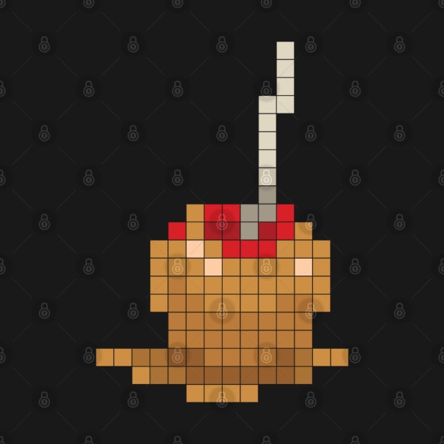 8-Bit Caramel Apple by geekywhiteguy