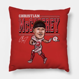 Christian McCaffrey San Francisco Cartoon Pillow