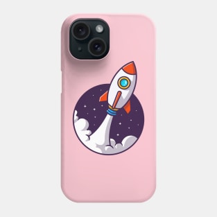 Rocket Launching Cartoon Phone Case