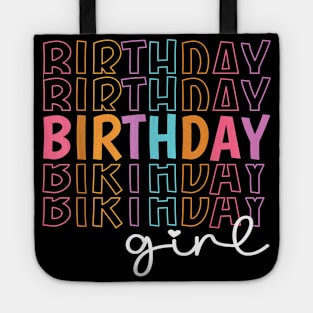 Retro Birthday for Girl Party Tee for Princess Girl Birthday Tote