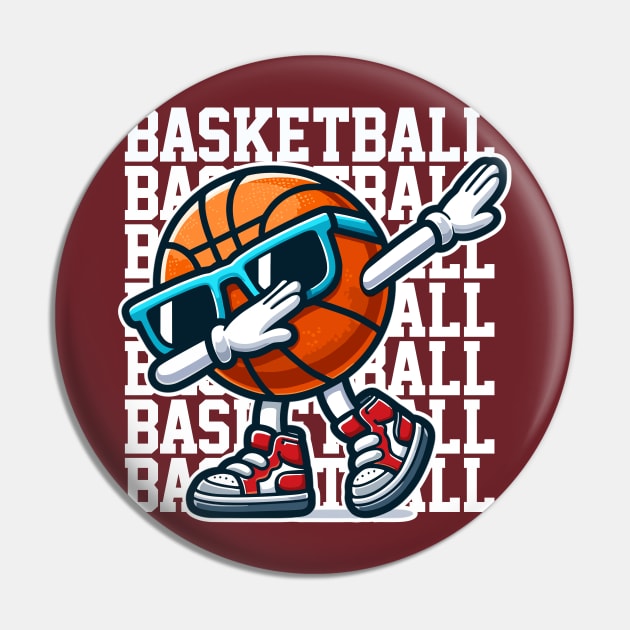 Dabbing Basketball Pin by DetourShirts