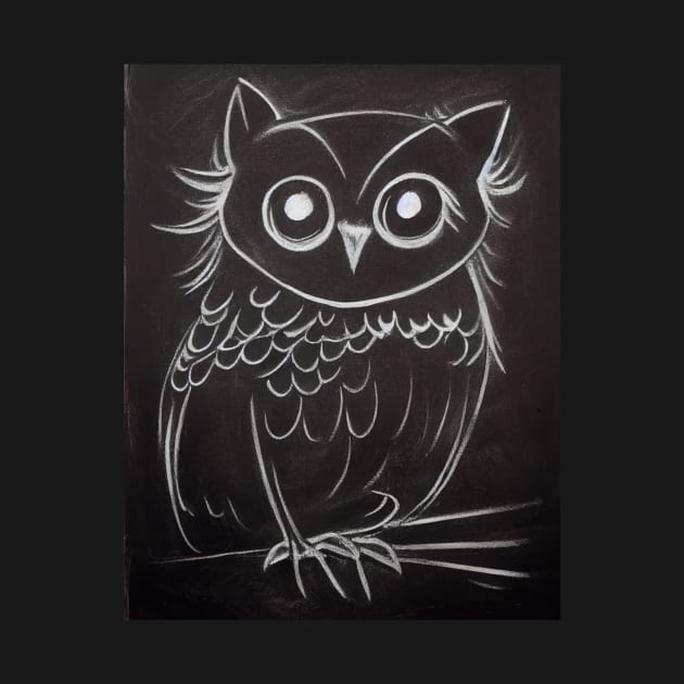 Cute Owl Drawing by fistikci