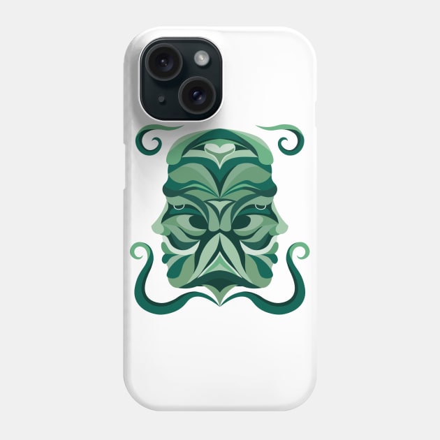 Gemini Zodiac Sign - Green Phone Case by TeeeeeeTime