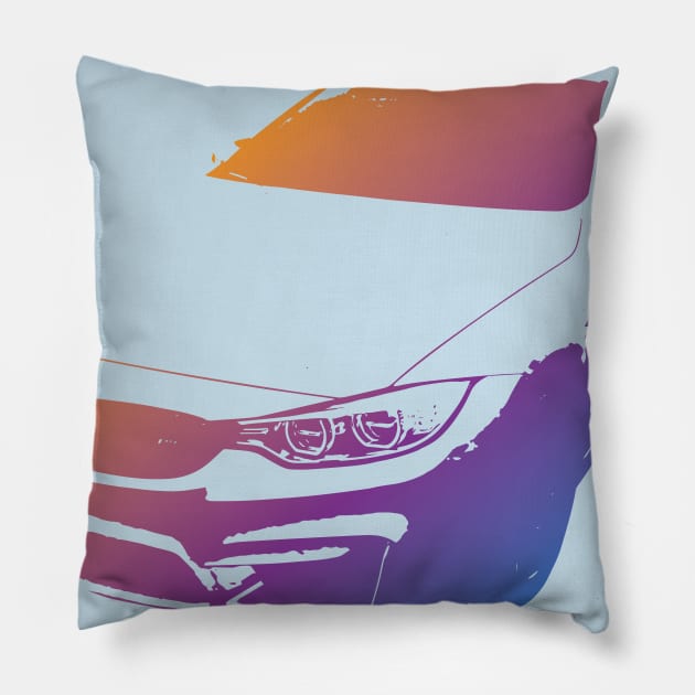 BMW M4 Pillow by Strassen