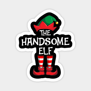 Handsome Elf Matching Family Christmas Magnet