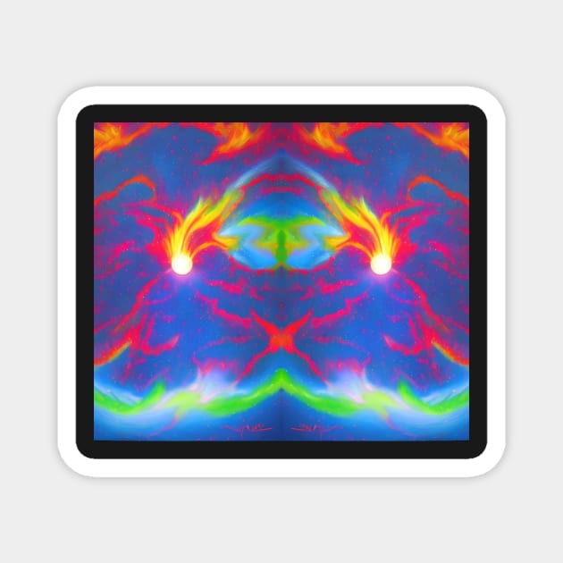 Multicolored Solar Flares 2 Magnet by BubbleMench