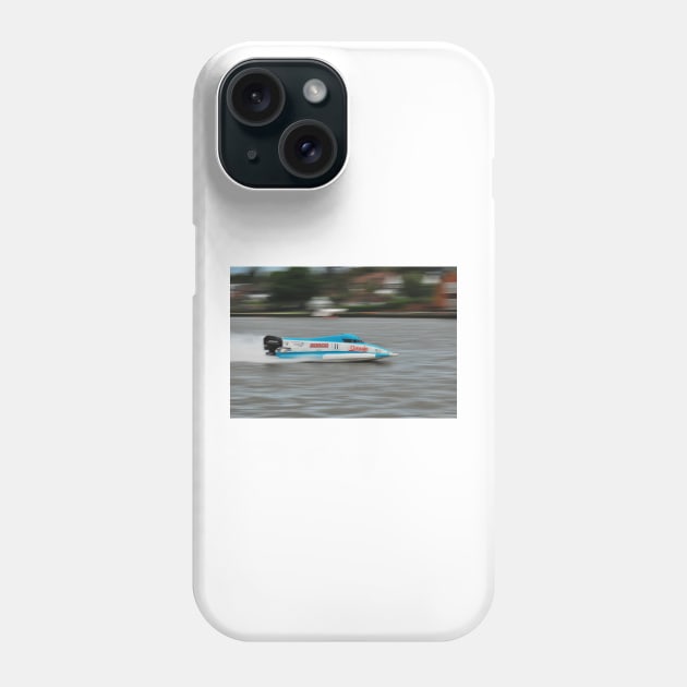 Powerboat Racing at Oulton Broad - Scott Curtis - Formula Grand Prix Phone Case by jamesknightsart