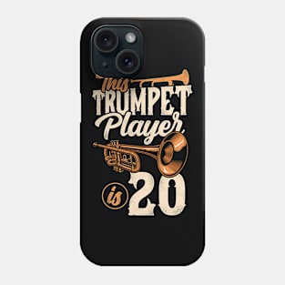 This Trumpet Player Is 20 Trumpeter 20th Birthday Phone Case