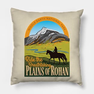 Ride the Breathtaking Plains of Rohan • Lord of the Rings • National Parks Pillow