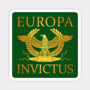 Europa Invictus - Gold Eagle on Green Magnet