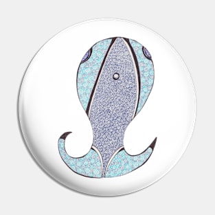 Whale Spiral Drawing Pin