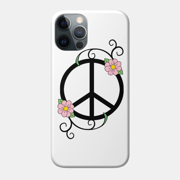 Peace and Daisies - Peace Sign - Phone Case