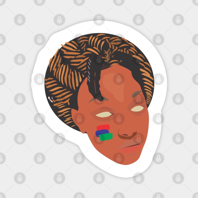 Gambian Girl Magnet by Nadeem