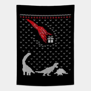 The Last Christmas Gift - Ugly Christmas Sweater Dinosaur Lover Gift Tapestry