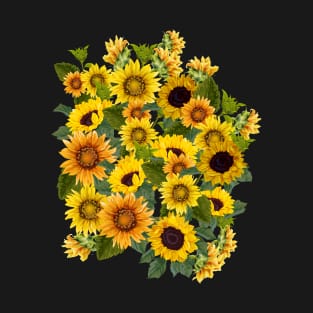 Sunflower Flowers -Bouquet of beautiful Sunflowers T-Shirt