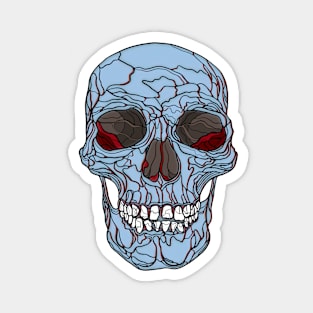 Grey skull Magnet