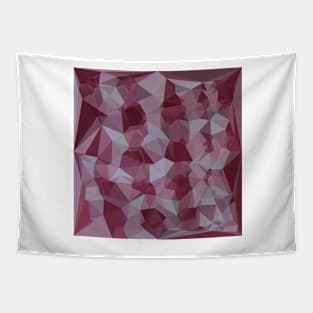 Cornell Red Abstract Low Polygon Background Tapestry