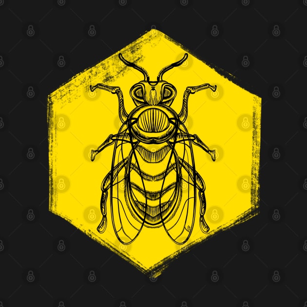 Vintage bee design by Yety