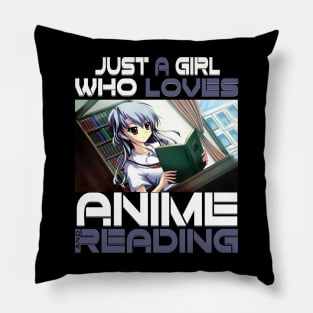 Just A Girl Who Loves Anime Ramen And Reading Japan Anime Pillow