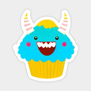 Cupcake Monster Magnet