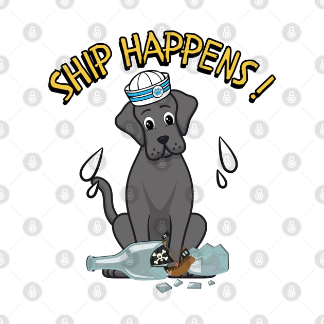 Ship Happens - Funny big dog by Pet Station