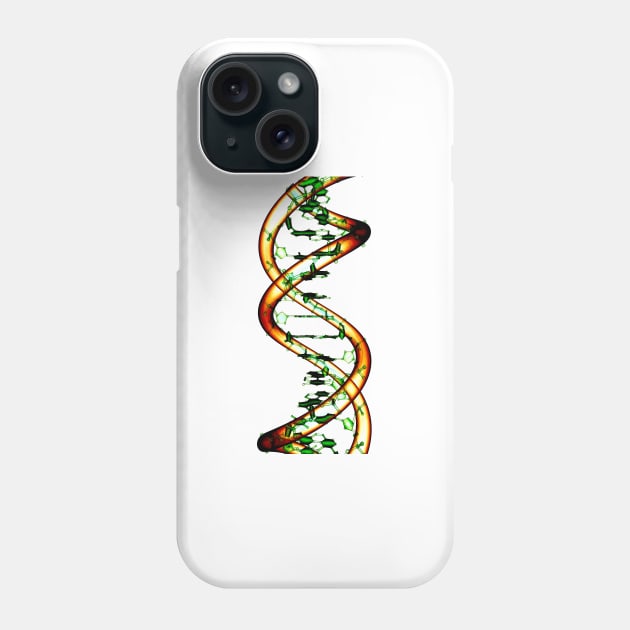 DNA molecule, conceptual artwork (F002/4585) Phone Case by SciencePhoto