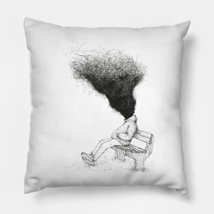 Scribble Art Overload Pillow