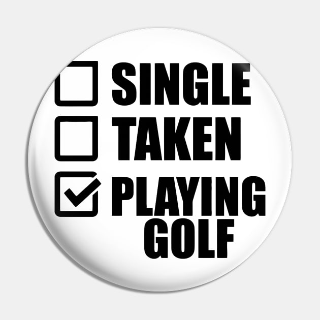 Single Taken Playing Golf Pin by CuteSyifas93