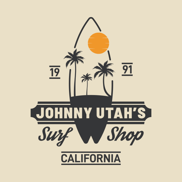 Johnny Utah's Surf Shop, Point Break by idjie