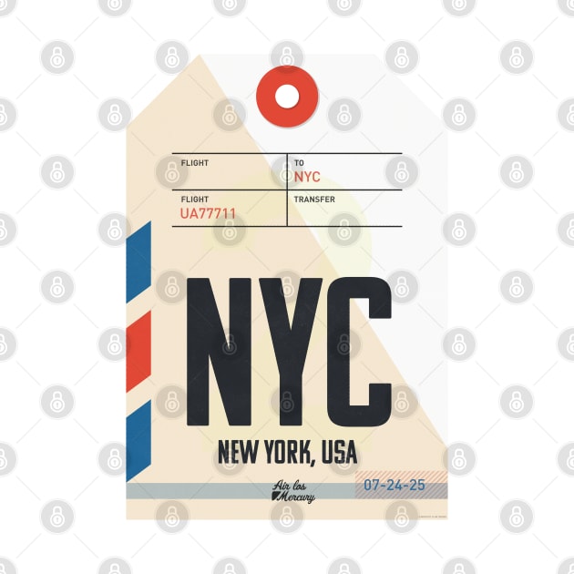 New York Luggage Tag by Mercury Club