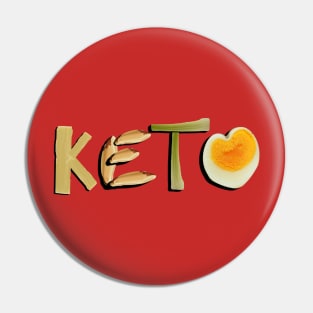 Keto Diet Support Weight Loss & Healthy Living Gifts Pin