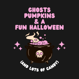 Ghost, Pumpkins and a Fun Halloween T-Shirt