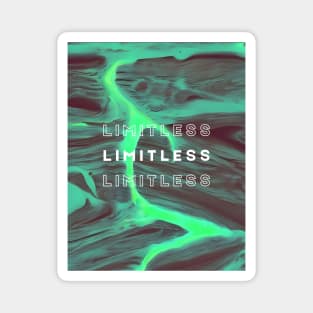 limitless neon background sticker Magnet