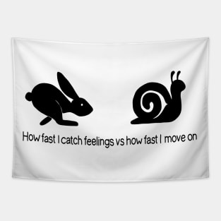 How fast I catch feelings vs how fast I move on Tapestry