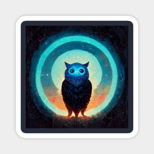 Owl in outer space Magnet