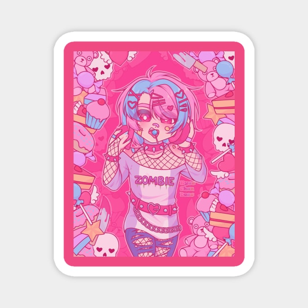 Candy Zombie Magnet by KyuuChanDesu