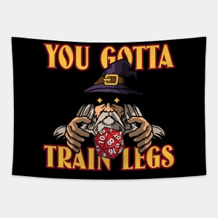 YOU GOTTA TRAIN LEGS Tapestry