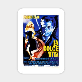 La dolce vita- MOVIE POSTER - Retro - Vintage Magnet