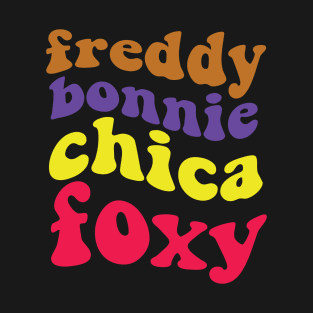 Freddy Bonnie Chica Foxy FNAF T-Shirt