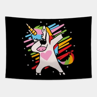 Dabbing Unicorn Dab Gift Tapestry